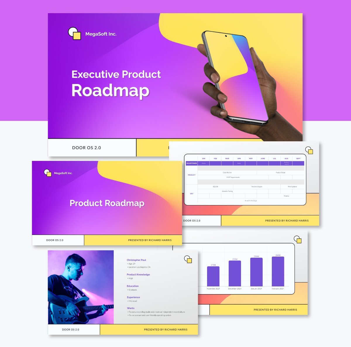 product roadmap presentation Visme