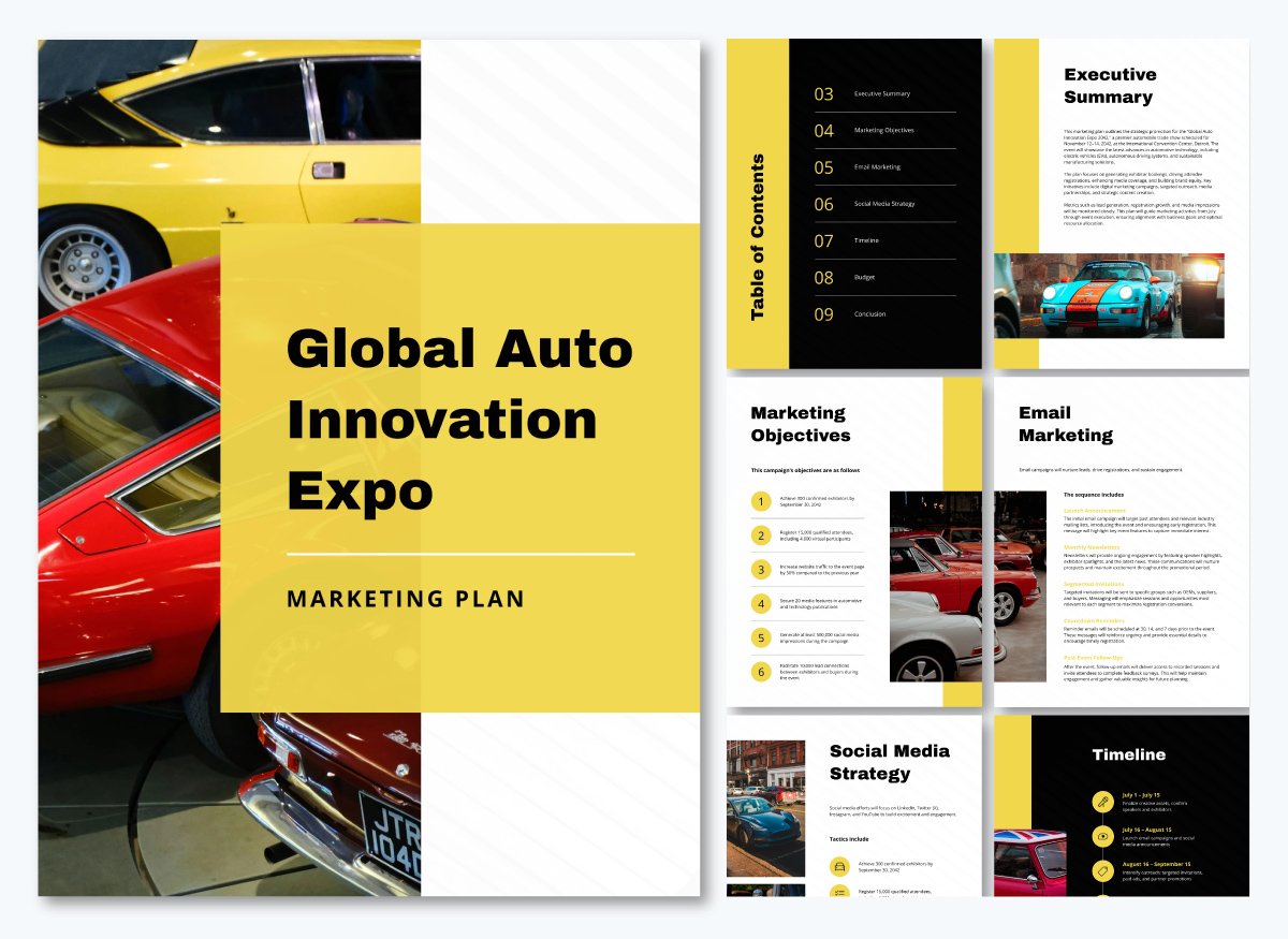 Trade Show Event Marketing Plan Template 