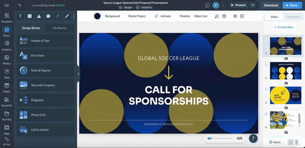 AI Sales Pitch Generator - Visme's sales AI pitch generator