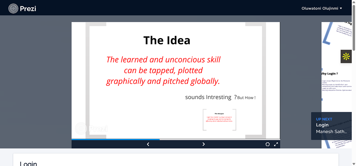 interactive presentation - Prezi