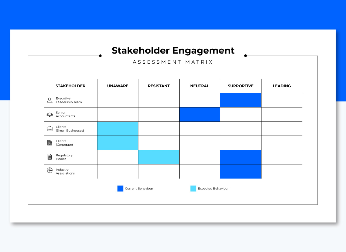 Stakeholder Engagement Assessment Matrix Template