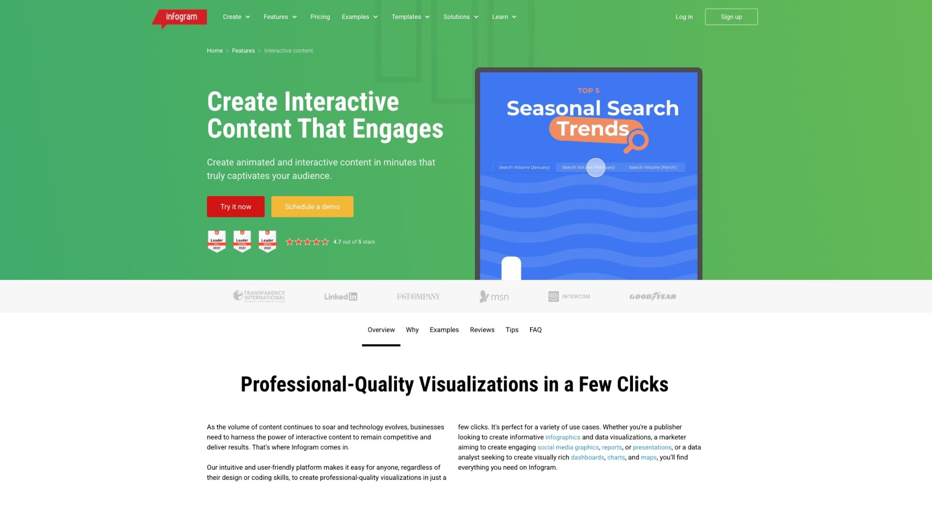 Infogram Data Visualization Tools