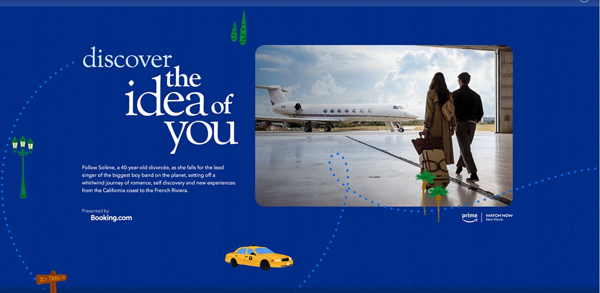 interactive content marketing - Booking.com: Travel the Screen