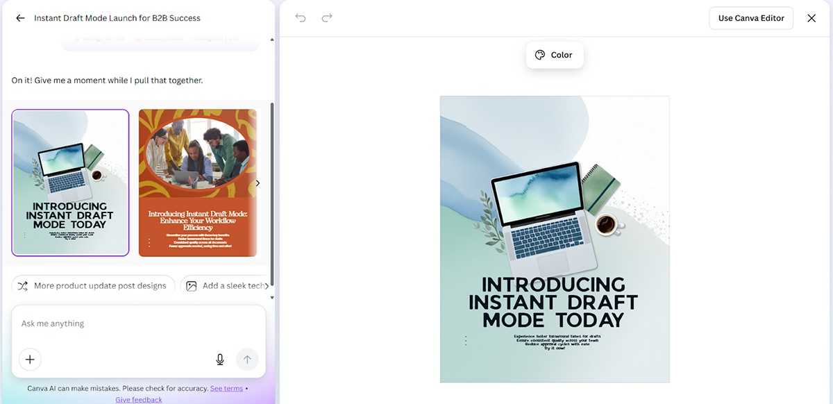 ai tools for content creation - Canva AI