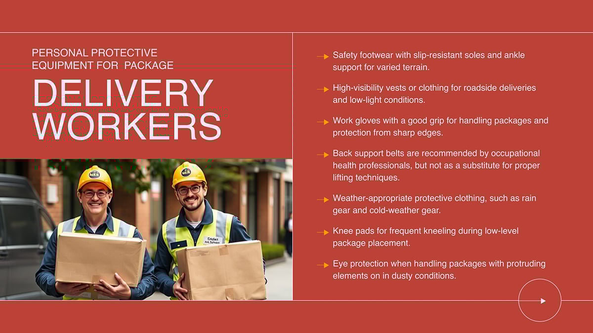 Personal Protective Equipment for Package Delivery Workers