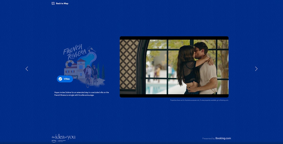 interactive content marketing - Booking.com: Travel the Screen