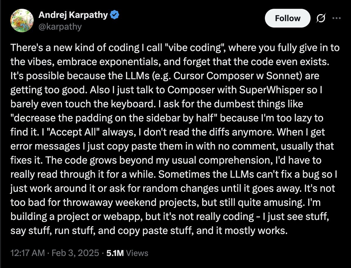 AI design trends - Karpathy Twitter