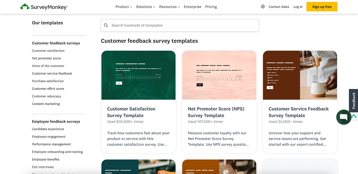 interactive content platforms - SurveyMonkey