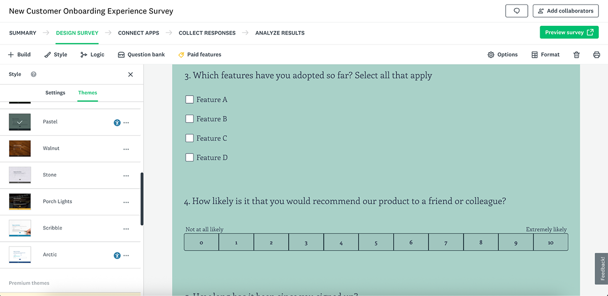 interactive content platforms - SurveyMonkey