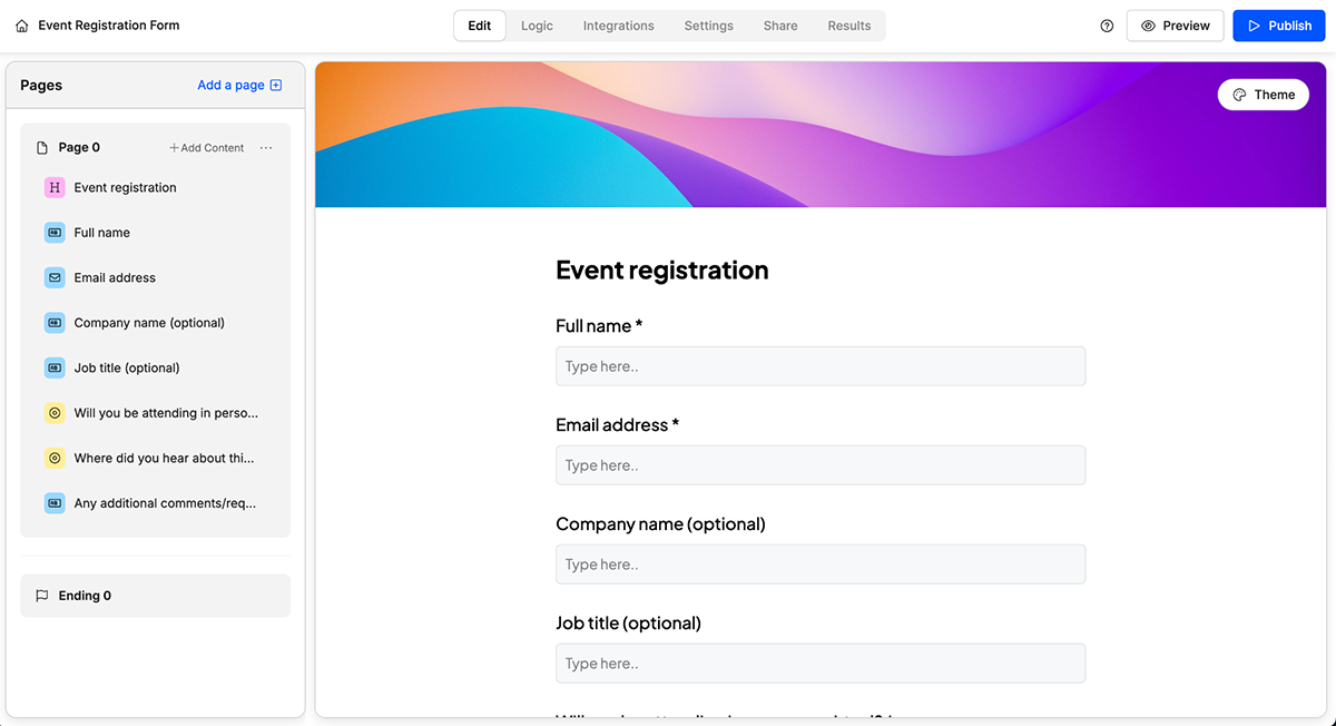 Weavely homepage dashboard