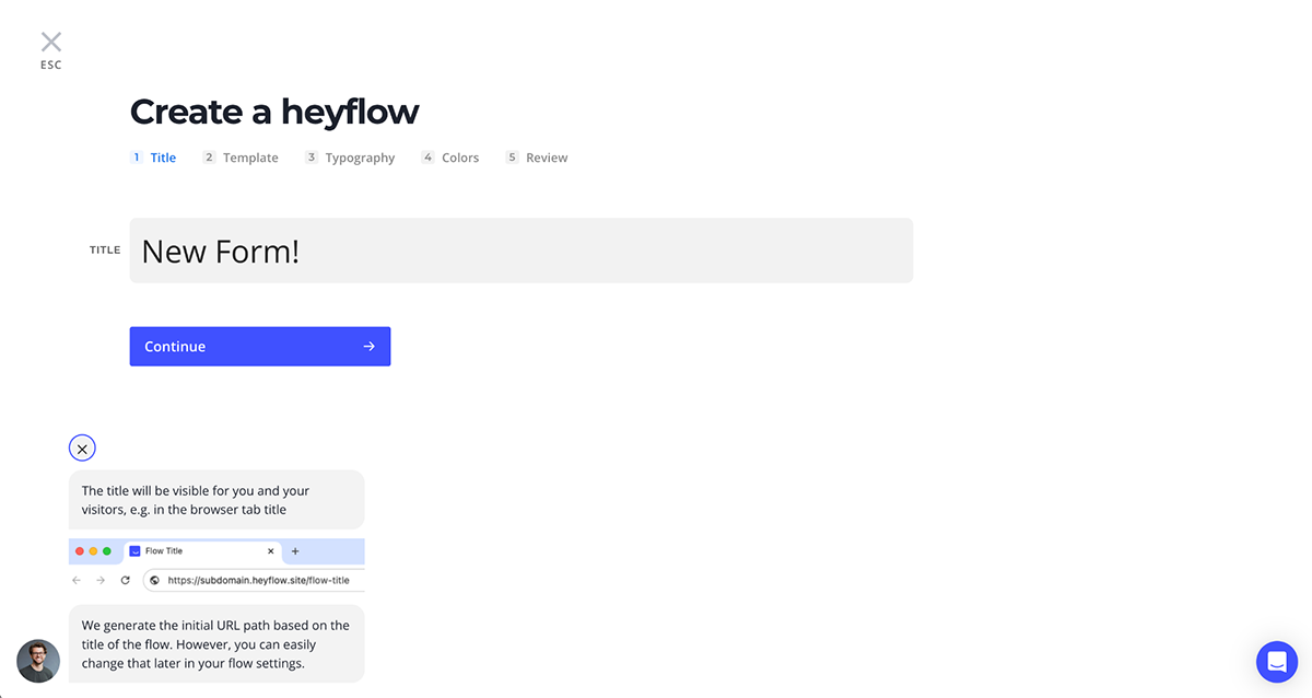 Heyflow conditional logic Form builder