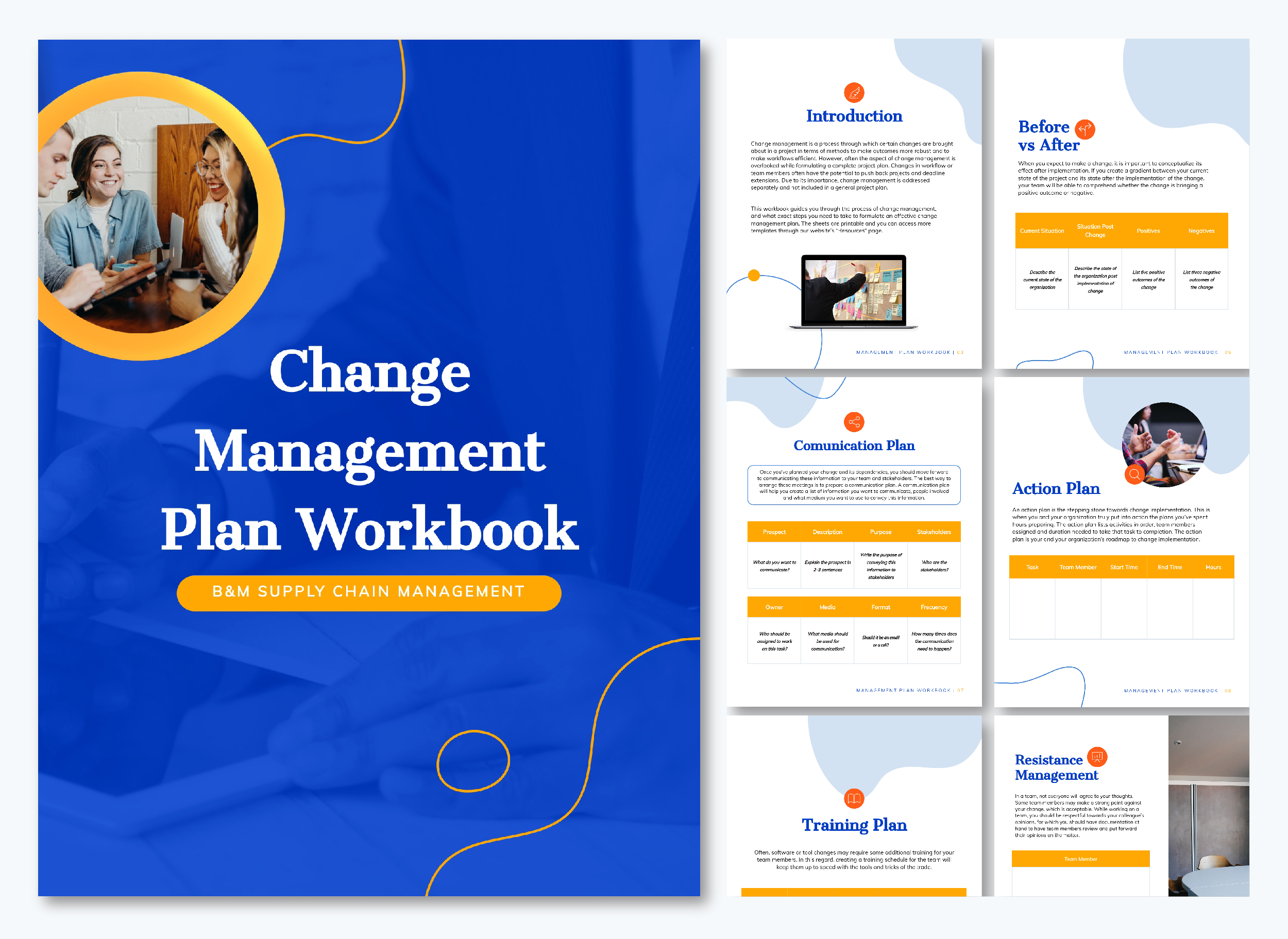 change management models -change management plan workbook 
