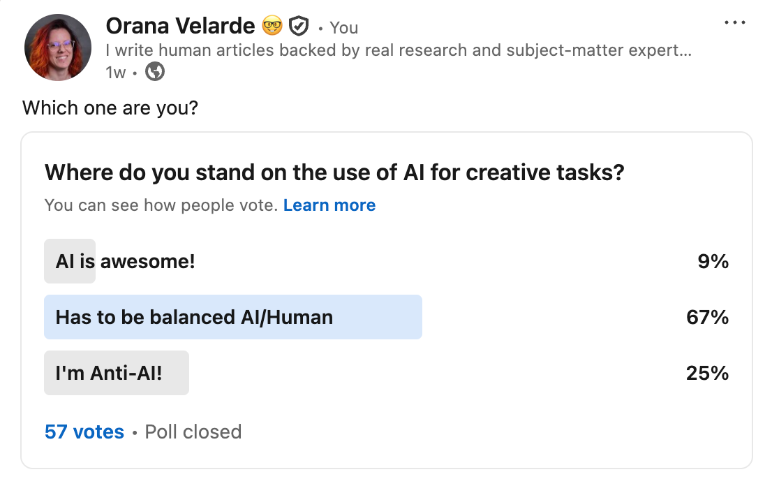AI design trends - Orana's Polls on AI