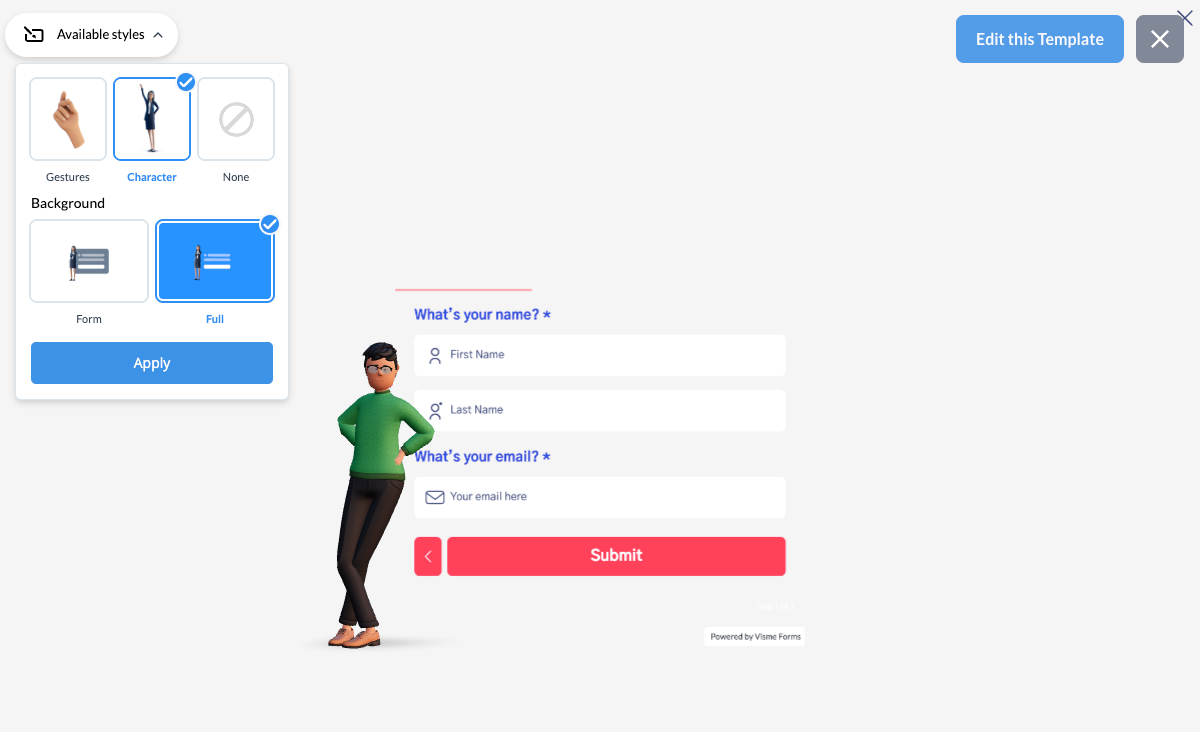 Visme Forms