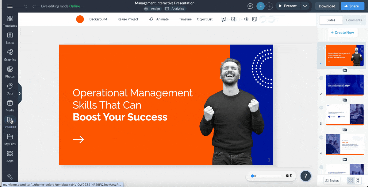 how to create interactive content - Add Your Text and Branding