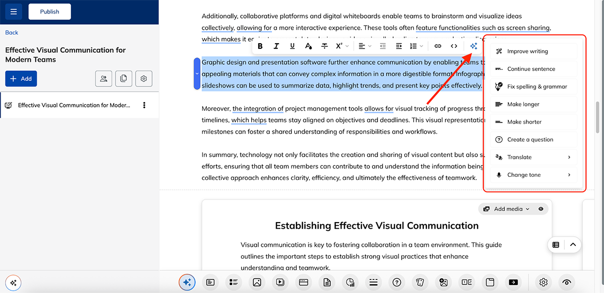 ai tools for learning and development - TalentLMS