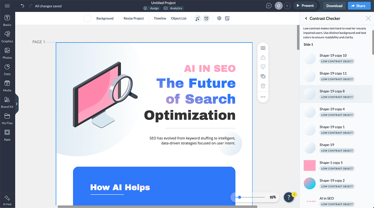 Best AI Accessibility Tools - Visme AI Text to Speech and AI Captioning