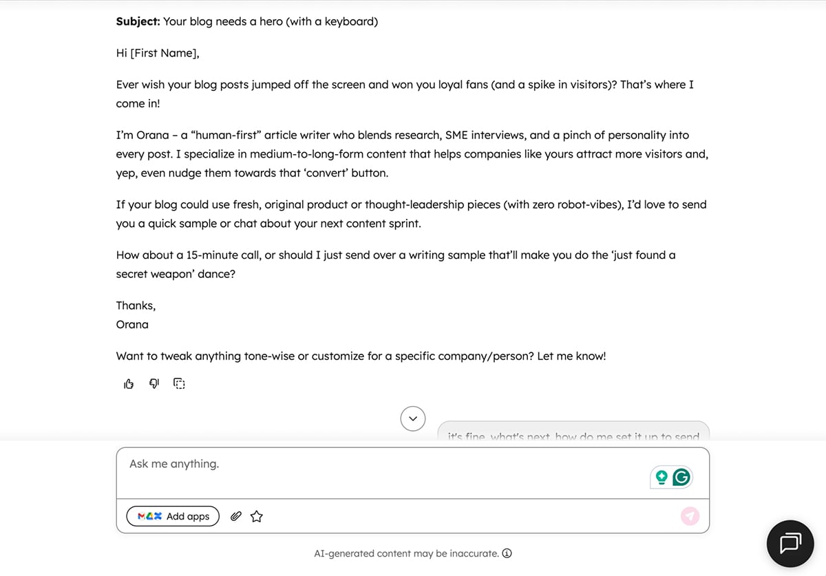 AI Sales Tool - HubSpot Sales Hub