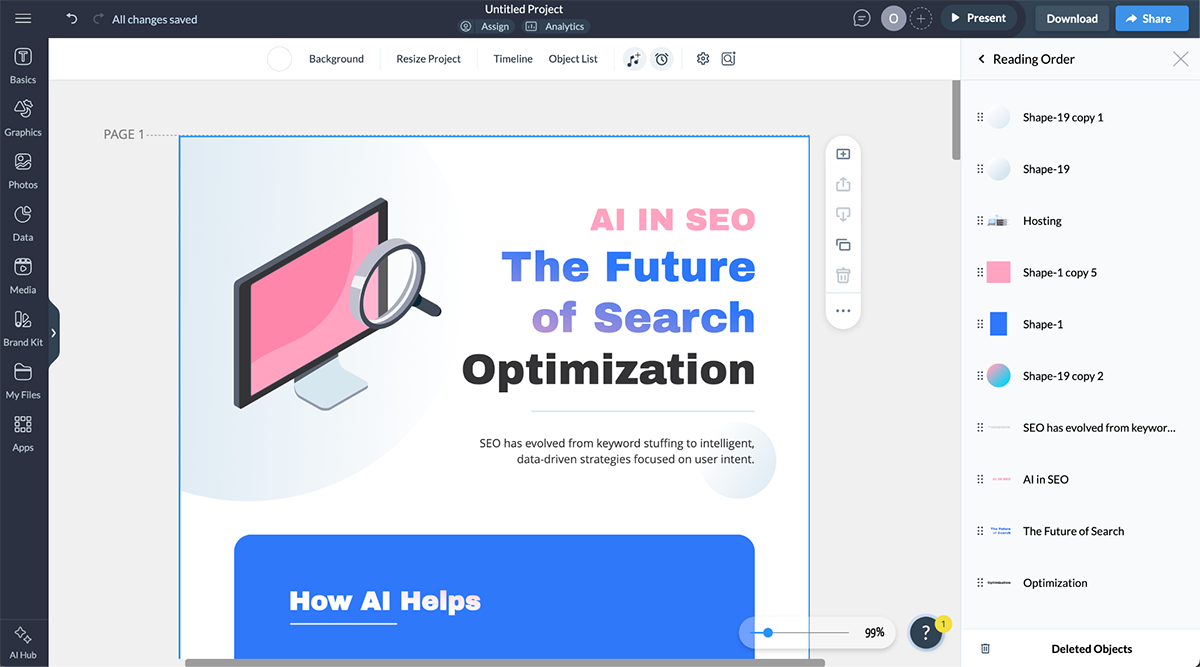 Best AI Accessibility Tools - Visme AI Text to Speech and AI Captioning