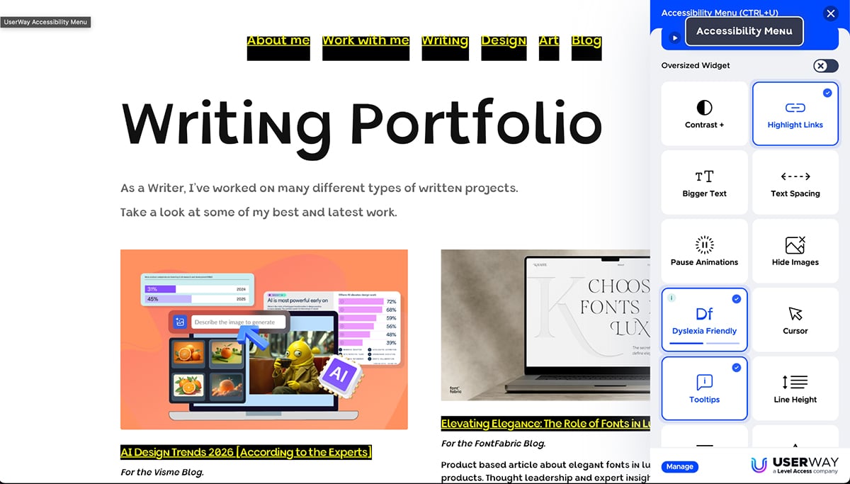 Best AI Accessibility Tools- User Way AI Accessibility Widget