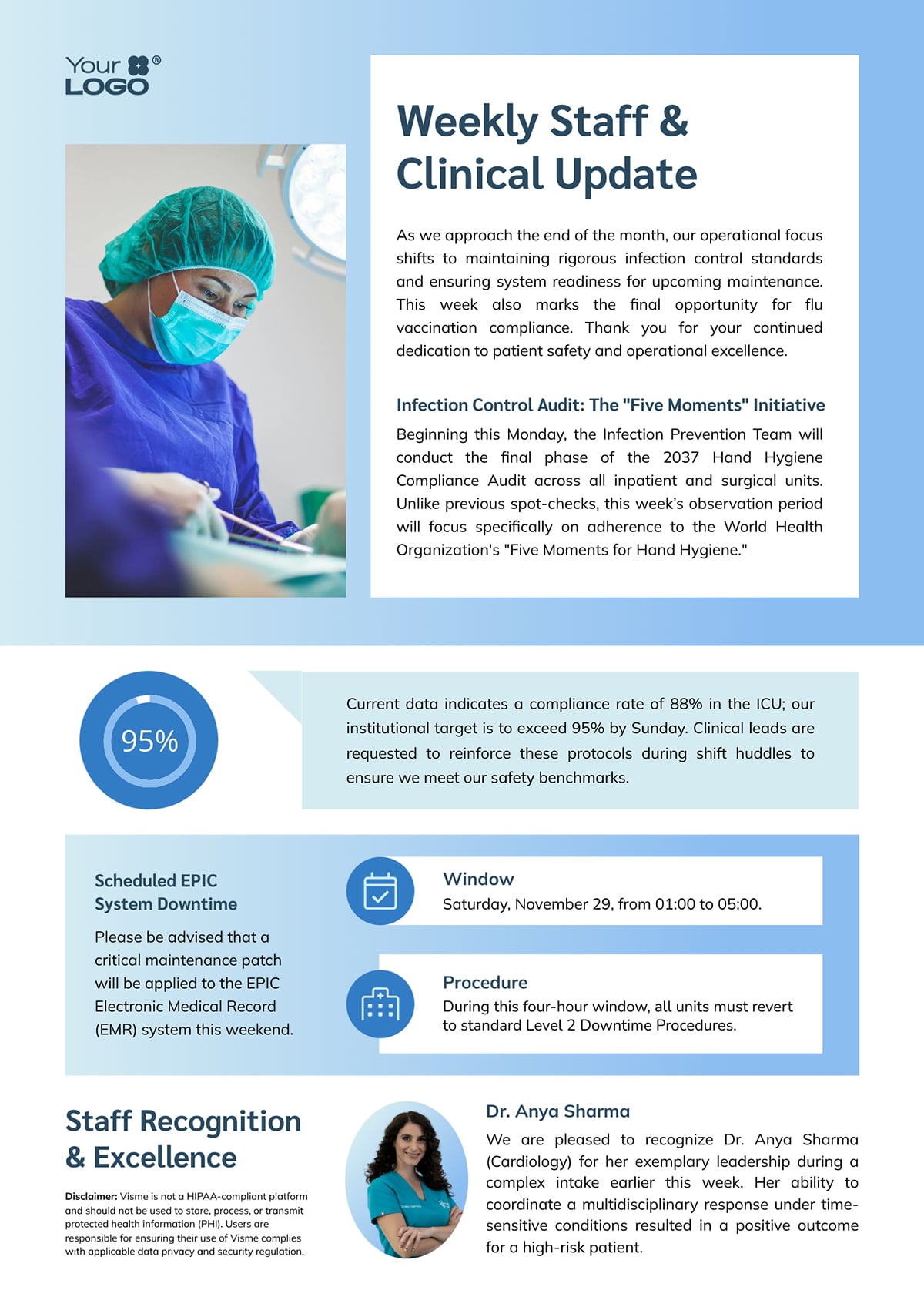 Healthcare Staff Newsletter Template
