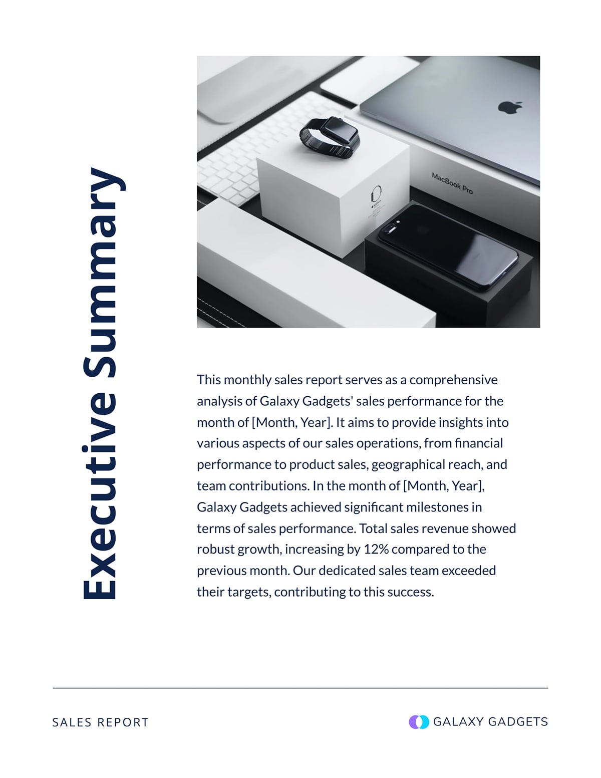 monthly management report - executive summary