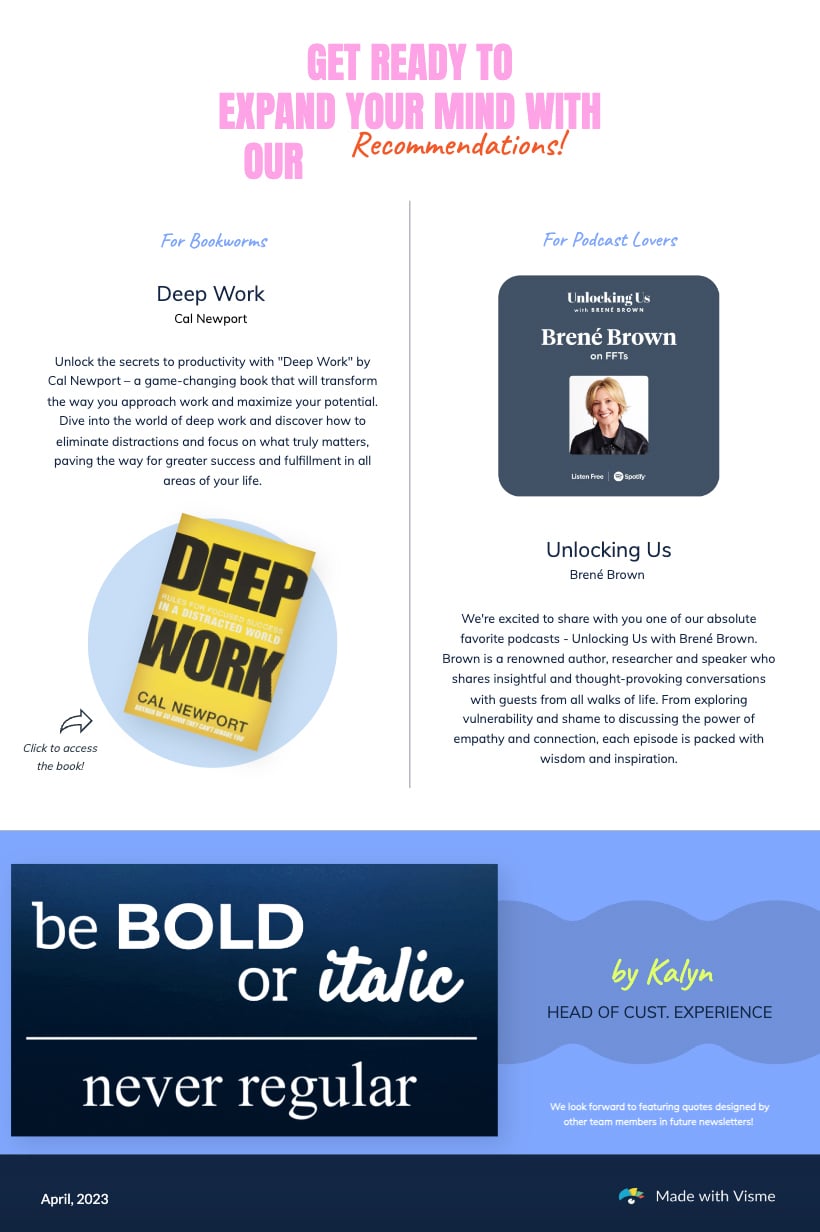 What to Include in an Employee Newsletter - Helpful Resources or Tips