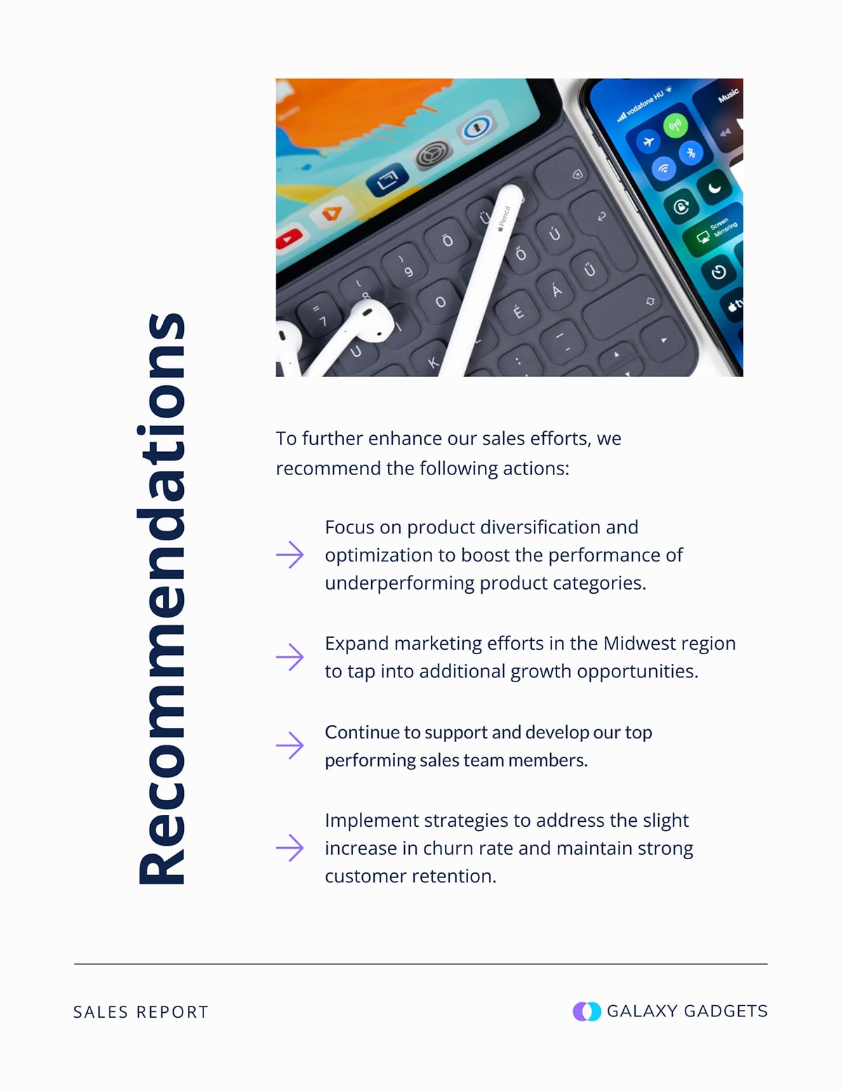 Monthly Management Report -Recommendation/Next Steps