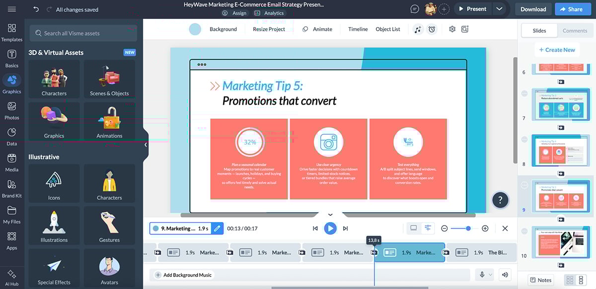 Best AI for Content & Writing: Visme AI