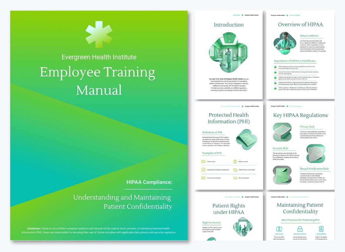 healthcare communication - medical employee training manual template 