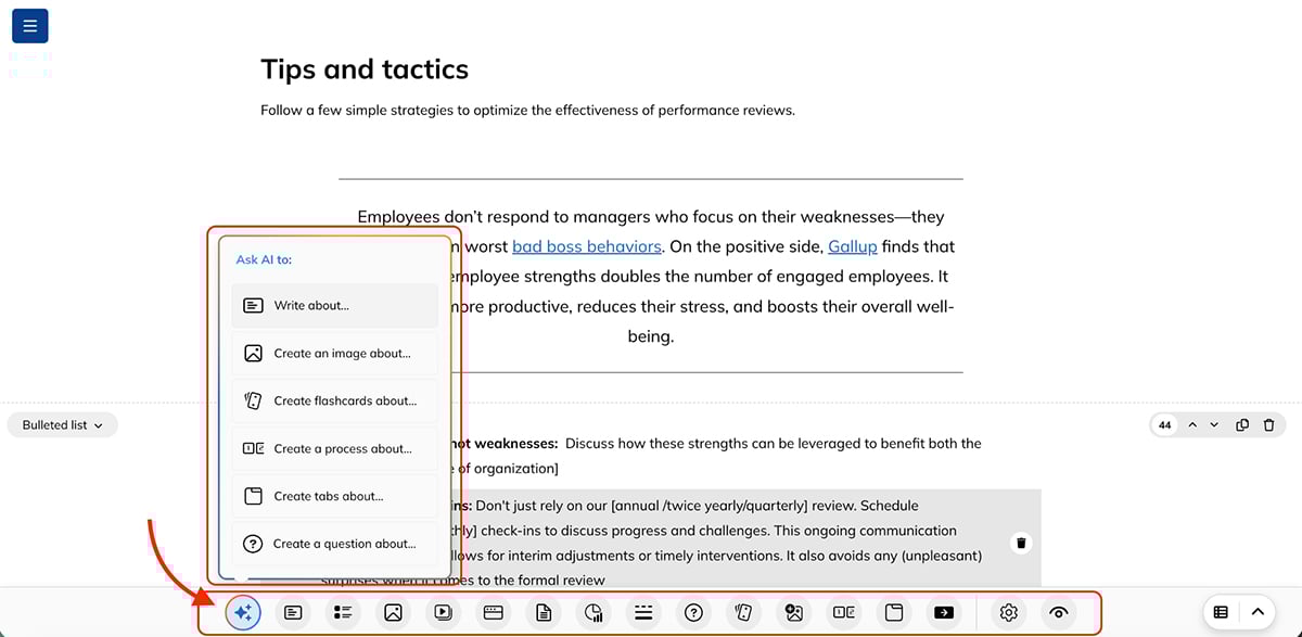 interactive training tools - TalentLMS