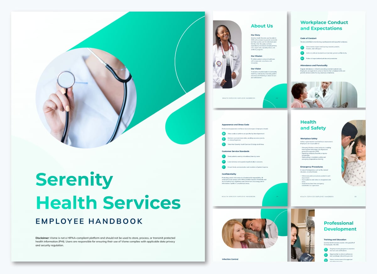 healthcare communication - employee handbook template 