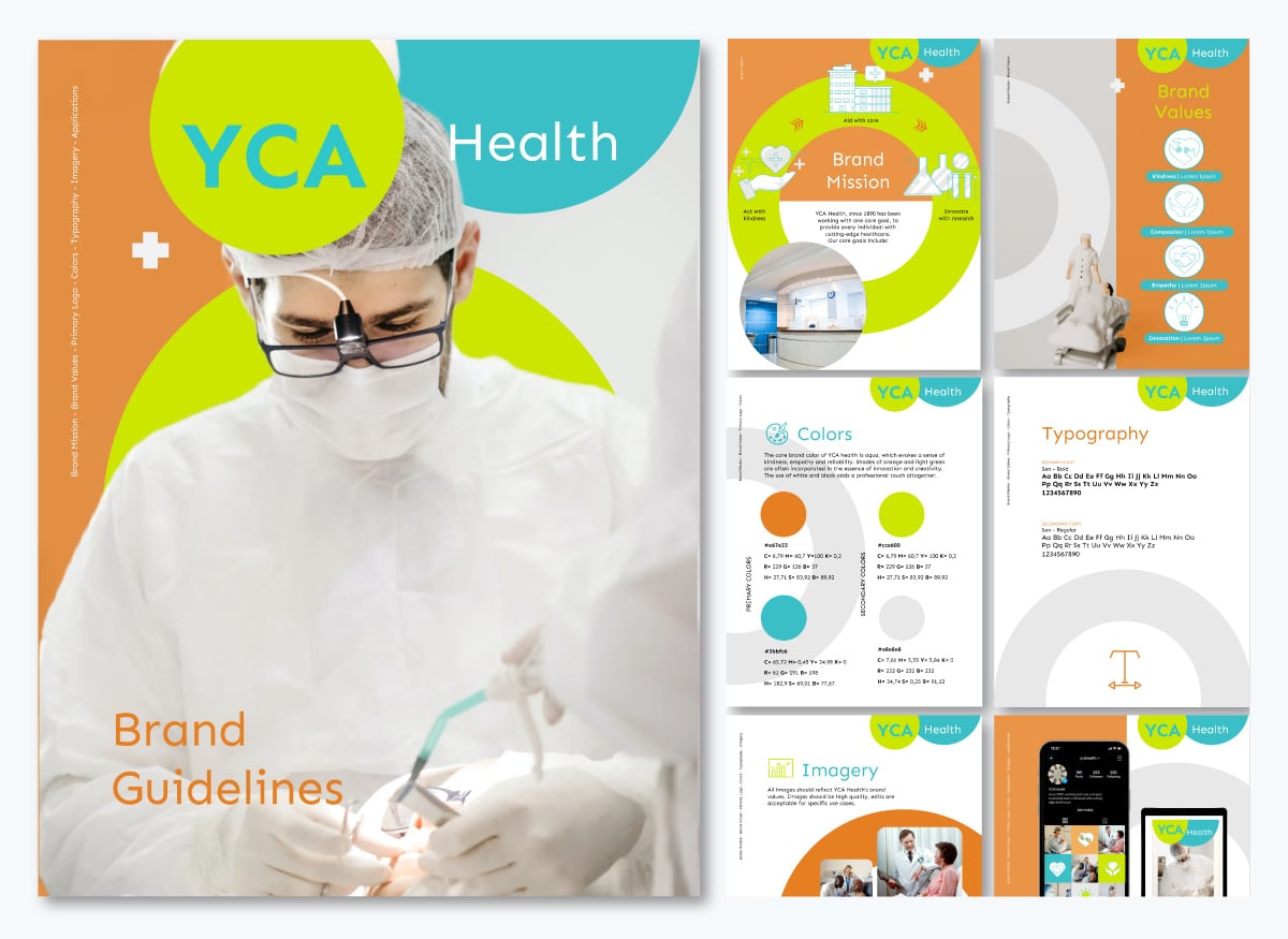 healthcare communication - brand guidelines template