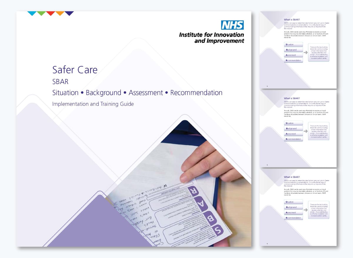 healthcare communication - SBAR Implementation & Training Guide (NHS)