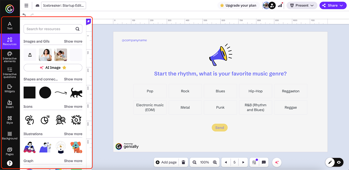 interactive training tools - Genially