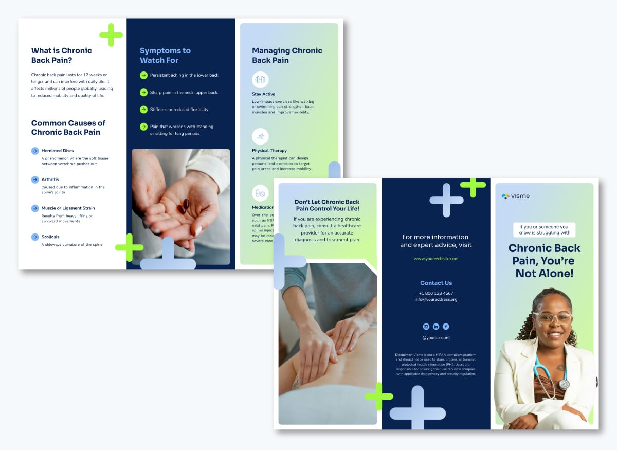 healthcare communication - medical disease brochure
