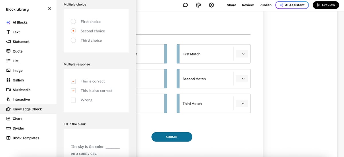 interactive training tools - Articulate 360