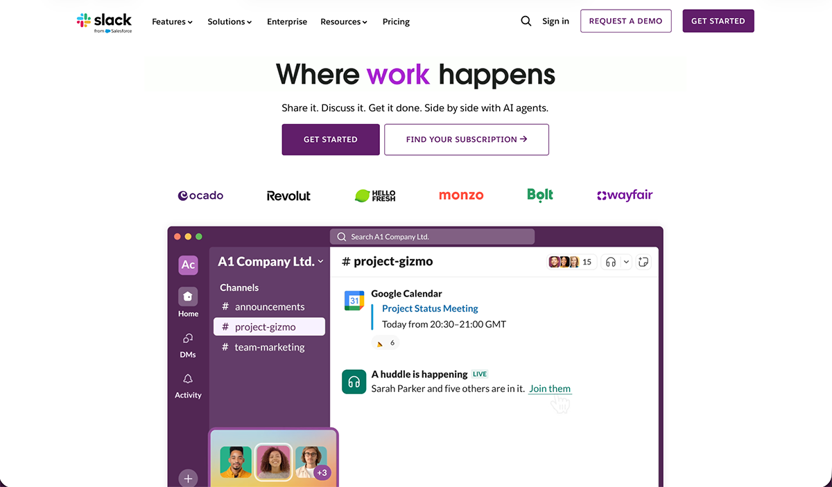 sports marketing - Slack