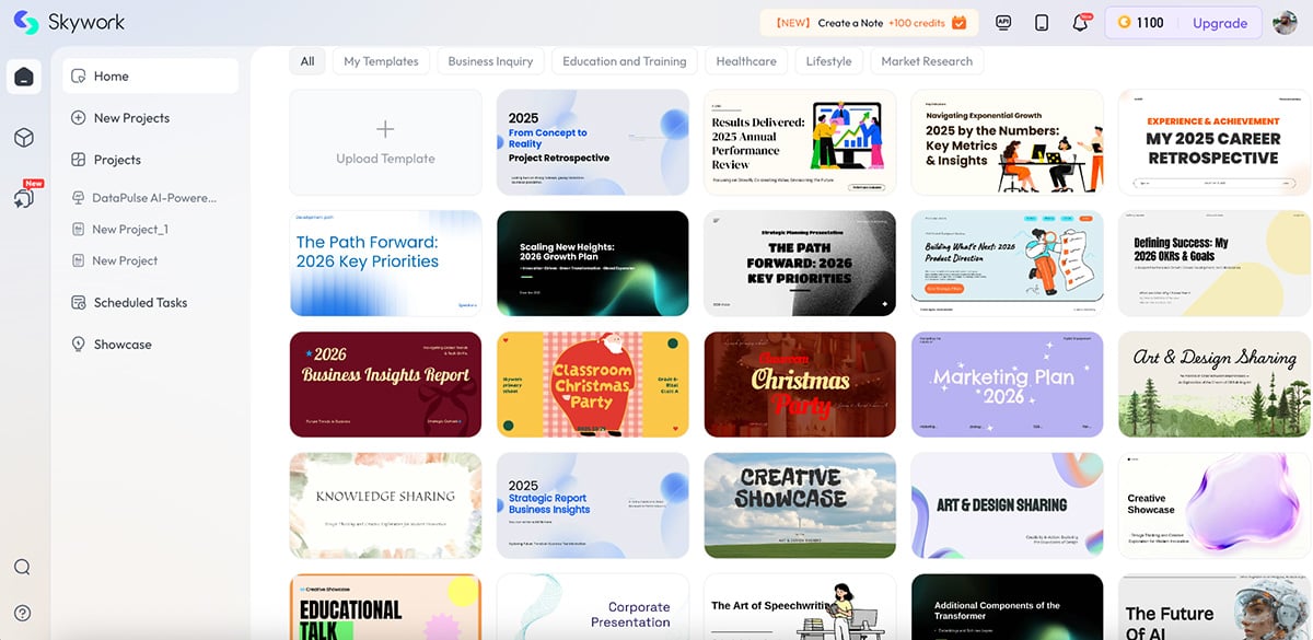 Genially alternatives - Skywork.ai template library