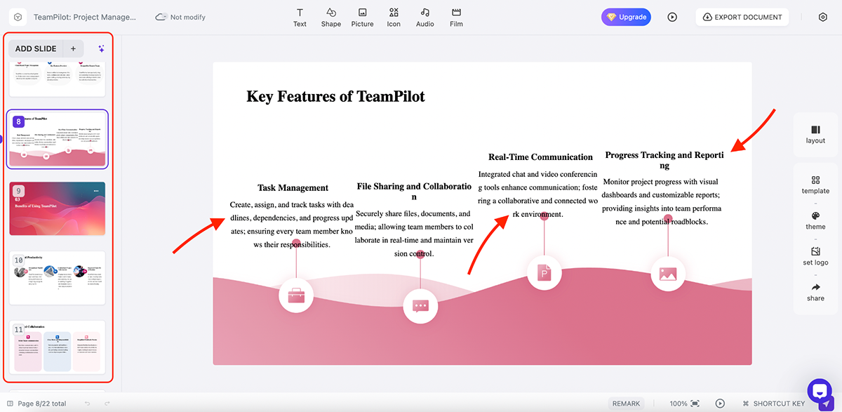 beautiful.ai alternatives - a presentation created using PPT AI’s AI presentation maker