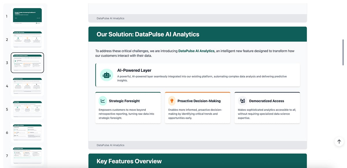 Genially alternatives - AI presentation created using Skywork