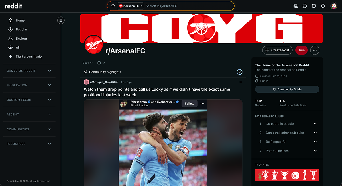 sports marketing - Reddit fan communities