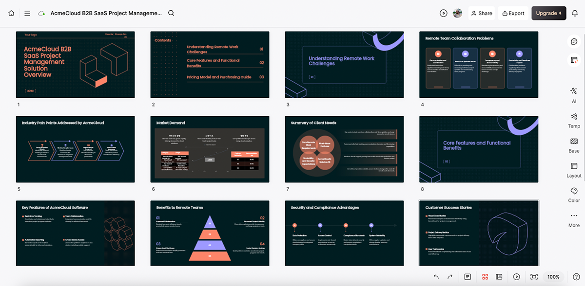 beautiful.ai alternatives - a presentation created using Presenti’s AI presentation generator