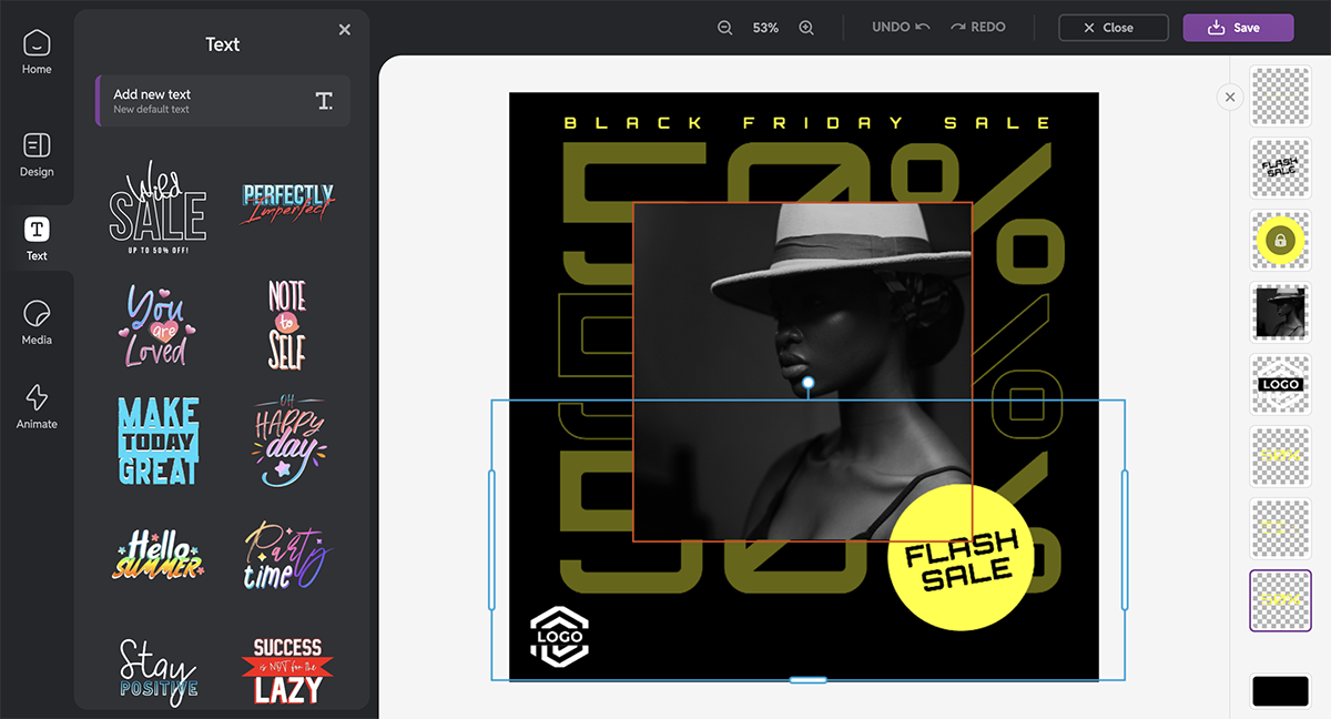 Pixlr interface - Canva alternatives