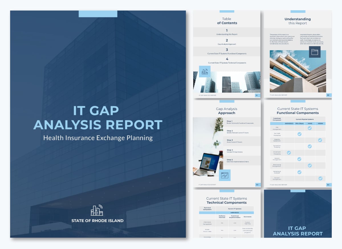 Gap analysis report template