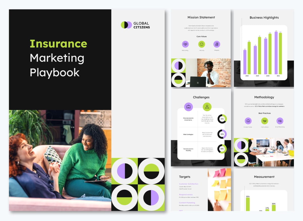 insurance marketing playbook template