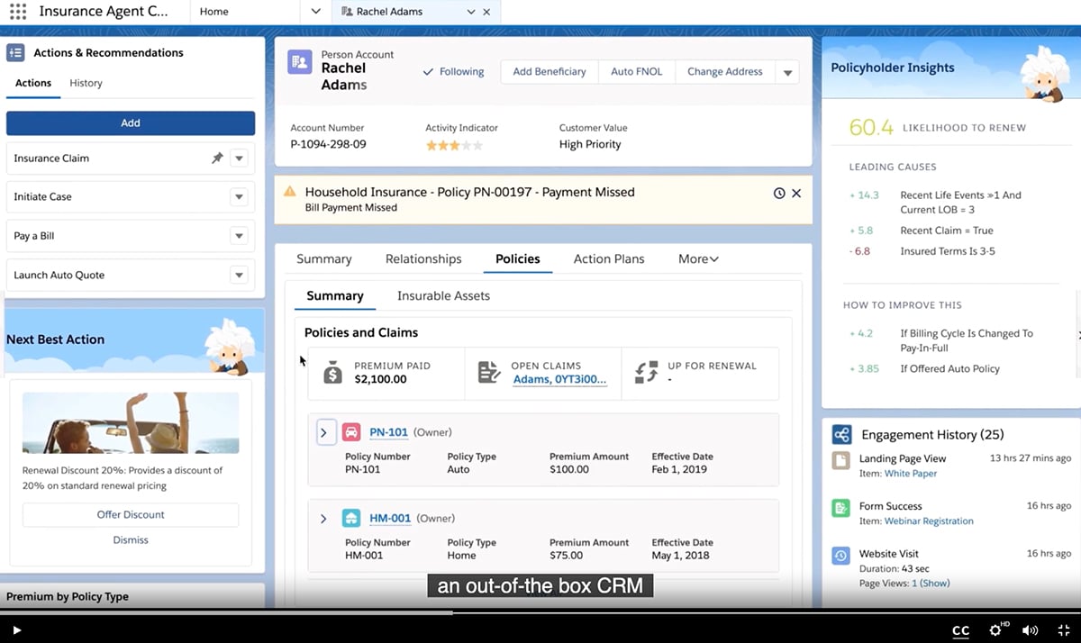 Insurance marketing tools - Salesforce