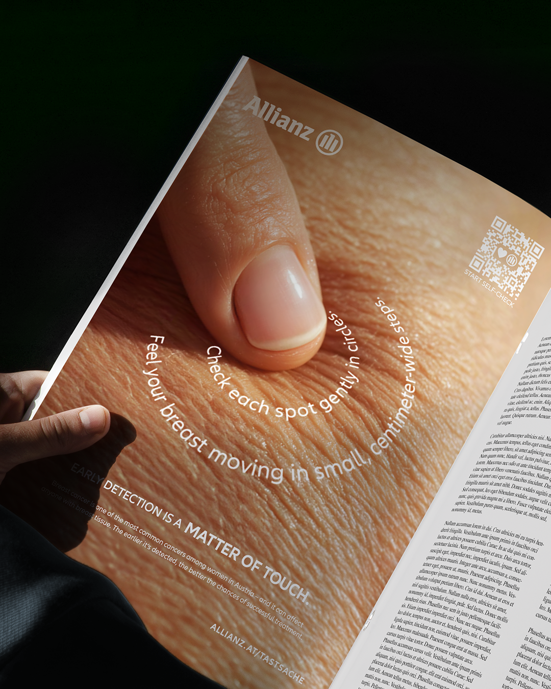 insurance marketing - breast cancer awareness campaign from Allianz