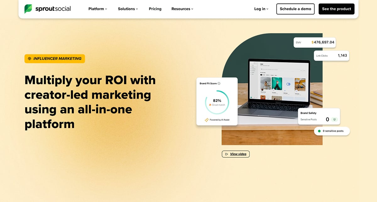 Insurance Marketing: Sprout Social