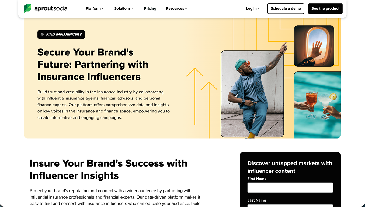 Insurance Marketing: Sprout Social